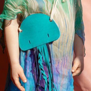 Работа Кожаная сумочка Медуза