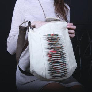 Робота Жіноча Шкіряна Світло Бежева Сумка На Літо