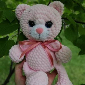 Работа Кошечка из плюша