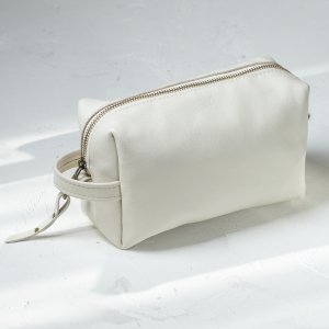 Робота Світло Бежевий Жіночий Шкіряний Несессер Косметичка