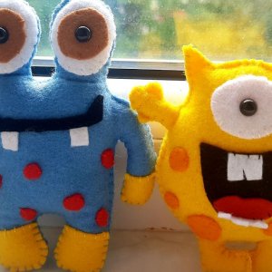 Работа веселые монстры