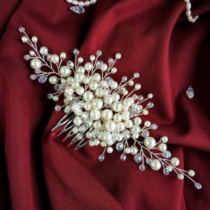 Работа Шикарный гребень для невесты на свадьбу, украшение