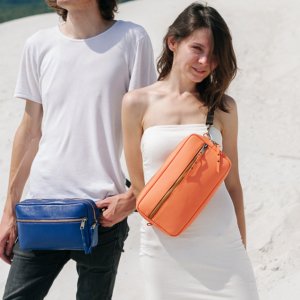 Робота Стильна Шкіряна Сумка Кроссбоді і На Пояс