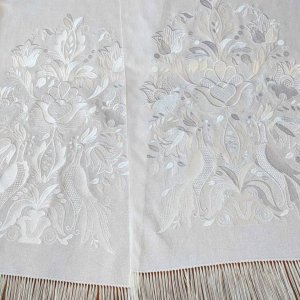 Робота Весільний рушник Оберіг. Білим по білому Дерево життя