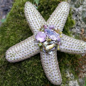 Работа Брошь Морская звезда