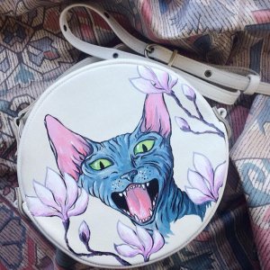 Работа Маленькая Сумка с домашними любимцами Сфинкс