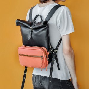 Робота Стильний Молодіжний Рюкзак Трансформер З Натуральної Шкіри