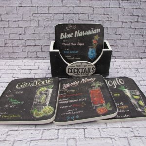 Работа Комплект подставок под чашки,стаканы Премиум коктейли 2