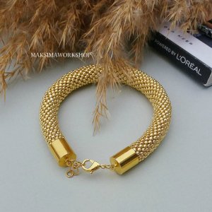 Работа Браслет Золотистый с японского бисера Toho