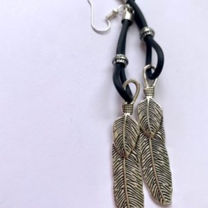 Работа Авторские Серьги «Перья»
