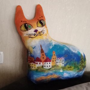 Работа Диванная подушка как подарок.