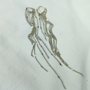 Работа Серьги серебряные