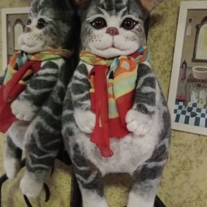 Работа Кот- рюкзачек