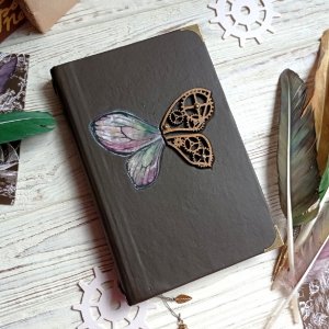 Работа Блокнот "Механический бабочка"