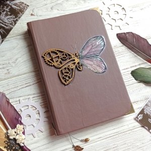 Работа Механический бабочка, блокнот