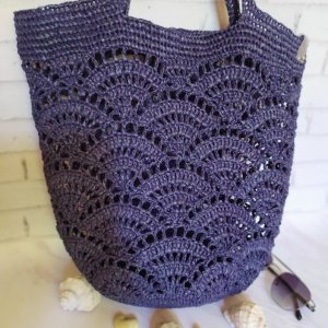 Робота Сумка з рафії "Big Shell"