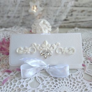 Работа Свадебный конверт с лепниной