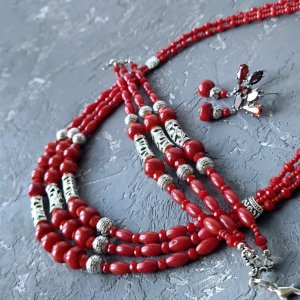 Робота Комплект з натуральних коралів "Тріо" 