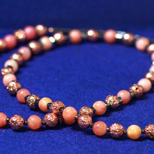 Робота Довге намисто "Сонячні проміння"