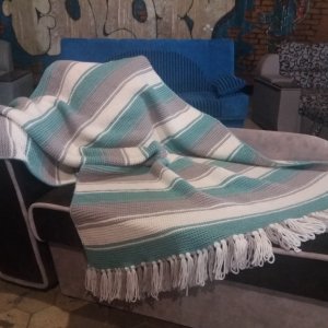 Робота Фантастичний плед ручного в'язання