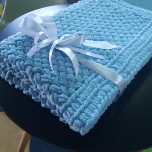 Работа Плед-конверт детский плюшевый