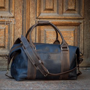 Работа Дорожная сумка, Кожаная спортивная сумка 