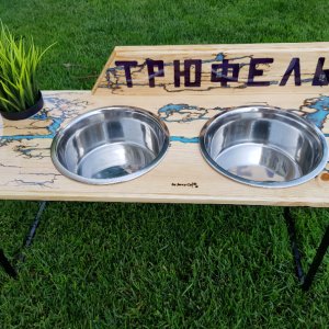Робота Handmade підставка під миски "Стихія"