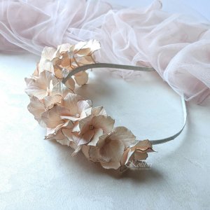 Робота Ніжний ободок з квітами гортензії