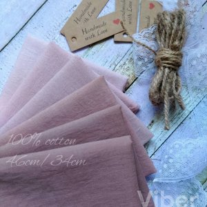 Робота Набір батисту ручного фарбування 6шт. пудровий-коричневий