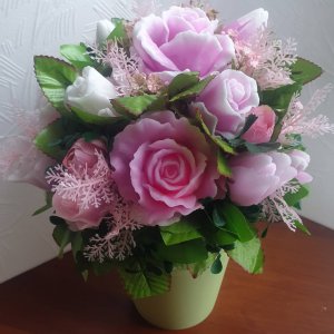 Робота Букет з милу ручної роботи  "Троянди"