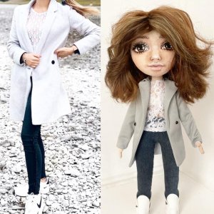 Работа Кукла портретная по фотографии