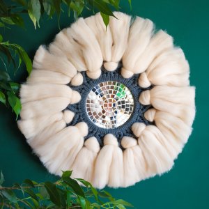 Работа Макраме с шерсти мериноса