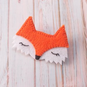 Робота Брошка (значок на сумку) Лиса