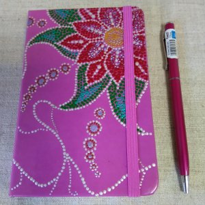 Работа Записная книжка с шариковой ручкой