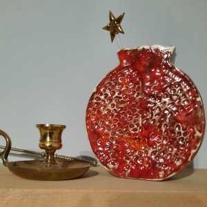 Работа Ваза керамическая Гранат