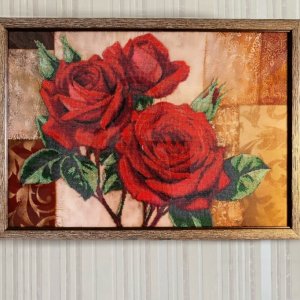Работа Красные розы. Доставка по счет магазина