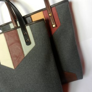 Работа Сумка из шинельного сукна «Туманный мегаполис»