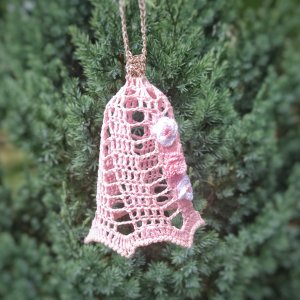 Работа Елочное украшение колокольчик