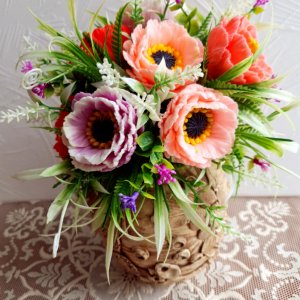 Робота Букет з милу ручної роботи  "Маки"