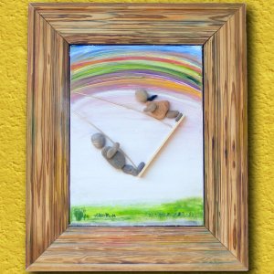 Работа Декор для дома из морских камней ручной работы. Качели