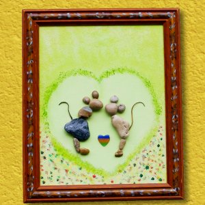 Работа Декор из морских камней ручной работы 