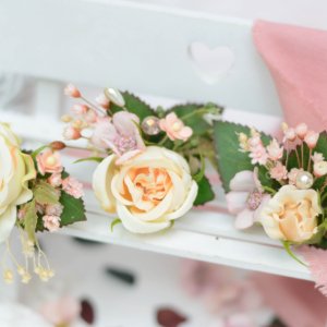 Робота Набір з 3х шпильок в волосся крем-персик