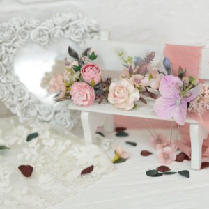 Робота Набір з 3х шпильок в волосся рожево-пудровие