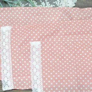 Робота Серветка на кошик з мереживом 33 * 24см. корал (рожевий)