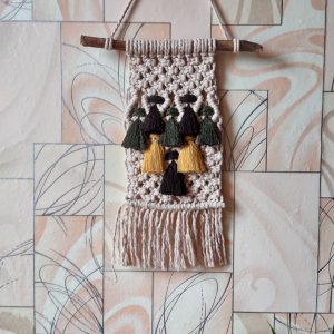 Работа Макраме мини-панно