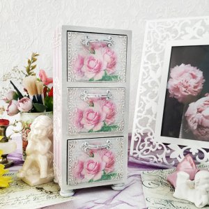 Работа Комод шкатулка органайзер "Париж винтаж"