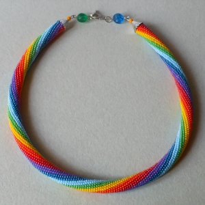 Работа Жгут-колье "Цветик-семицветик"