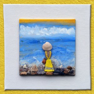 Работа Картина из камней и гальки 