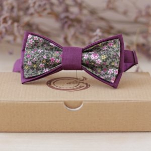 Работа Бабочка сиреневый с зеленым "Romantik"