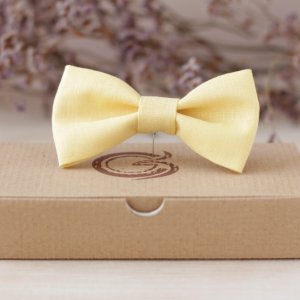 Работа Бабочка светло-желтый (лен)